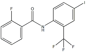 2-fluoro-N-[4-iodo-2-(trifluoromethyl)phenyl]benzamide Struktur