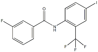 3-fluoro-N-[4-iodo-2-(trifluoromethyl)phenyl]benzamide Struktur