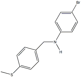 N-(4-bromophenyl)-N-[4-(methylsulfanyl)benzyl]amine Struktur