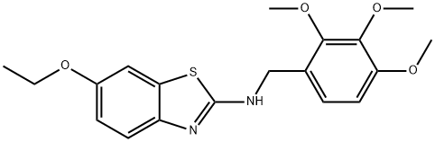 N-(6-ethoxy-1,3-benzothiazol-2-yl)-N-(2,3,4-trimethoxybenzyl)amine Struktur