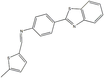 N-[4-(1,3-benzothiazol-2-yl)phenyl]-N-[(5-methyl-2-thienyl)methylene]amine Struktur