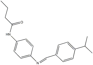 N-{4-[(4-isopropylbenzylidene)amino]phenyl}butanamide Struktur