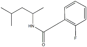 N-(1,3-dimethylbutyl)-2-(2-fluorophenyl)acetamide Struktur