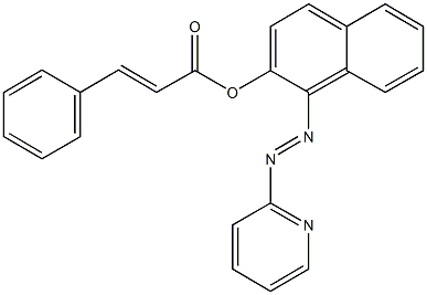 1-[2-(2-pyridinyl)diazenyl]-2-naphthyl3-phenylacrylate Struktur