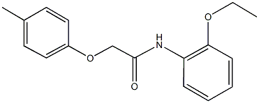 N-(2-ethoxyphenyl)-2-(4-methylphenoxy)acetamide Struktur