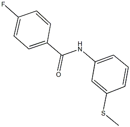 4-fluoro-N-[3-(methylsulfanyl)phenyl]benzamide Struktur