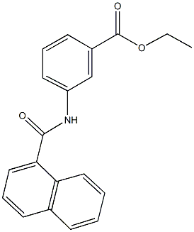 ethyl 3-(1-naphthoylamino)benzoate Struktur