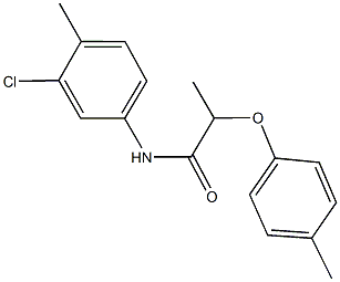 N-(3-chloro-4-methylphenyl)-2-(4-methylphenoxy)propanamide Struktur