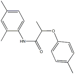 N-(2,4-dimethylphenyl)-2-(4-methylphenoxy)propanamide Struktur