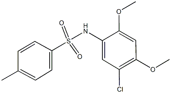 N-(5-chloro-2,4-dimethoxyphenyl)-4-methylbenzenesulfonamide Struktur