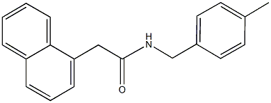 N-(4-methylbenzyl)-2-(1-naphthyl)acetamide Struktur