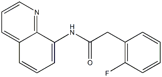 2-(2-fluorophenyl)-N-(8-quinolinyl)acetamide Struktur