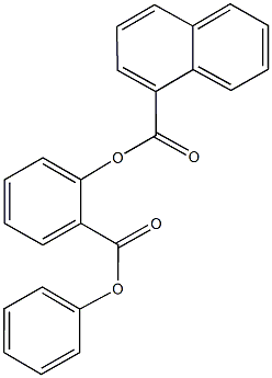 2-(phenoxycarbonyl)phenyl 1-naphthoate Struktur