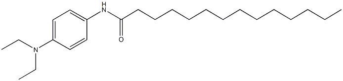 N-[4-(diethylamino)phenyl]tetradecanamide Struktur