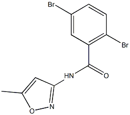 2,5-dibromo-N-(5-methyl-3-isoxazolyl)benzamide Struktur