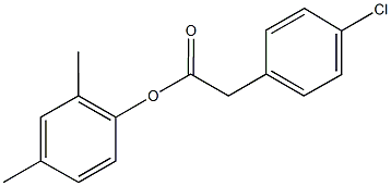 2,4-dimethylphenyl(4-chlorophenyl)acetate Struktur