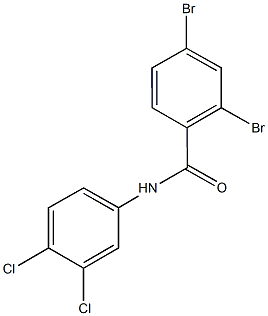 2,4-dibromo-N-(3,4-dichlorophenyl)benzamide Struktur