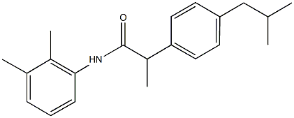 N-(2,3-dimethylphenyl)-2-(4-isobutylphenyl)propanamide Struktur