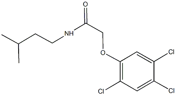 N-isopentyl-2-(2,4,5-trichlorophenoxy)acetamide Struktur