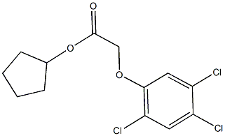 cyclopentyl (2,4,5-trichlorophenoxy)acetate Struktur