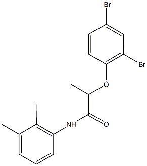 2-(2,4-dibromophenoxy)-N-(2,3-dimethylphenyl)propanamide Struktur