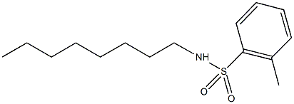 2-methyl-N-octylbenzenesulfonamide Struktur