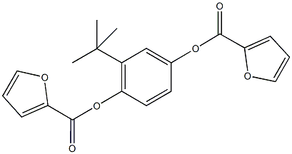 2-tert-butyl-4-(2-furoyloxy)phenyl2-furoate Struktur