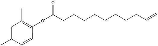 2,4-dimethylphenyl 10-undecenoate Struktur