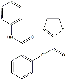 2-(anilinocarbonyl)phenyl 2-thiophenecarboxylate Struktur