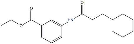 ethyl 3-(nonanoylamino)benzoate Struktur