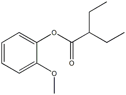 2-methoxyphenyl 2-ethylbutanoate Struktur