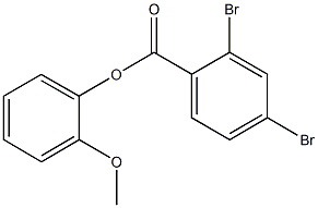 2-methoxyphenyl2,4-dibromobenzoate Struktur