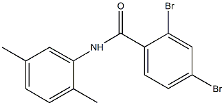 2,4-dibromo-N-(2,5-dimethylphenyl)benzamide Struktur