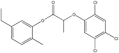 5-ethyl-2-methylphenyl 2-(2,4,5-trichlorophenoxy)propanoate Struktur