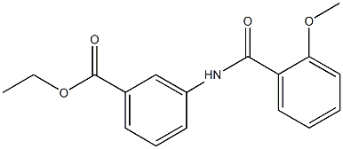 ethyl 3-[(2-methoxybenzoyl)amino]benzoate Struktur