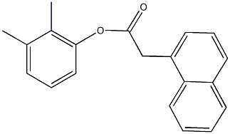 2,3-dimethylphenyl 1-naphthylacetate Struktur