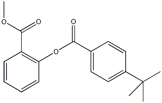 methyl 2-[(4-tert-butylbenzoyl)oxy]benzoate Struktur