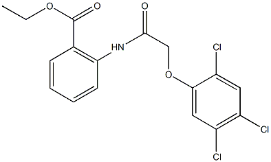 ethyl 2-{[(2,4,5-trichlorophenoxy)acetyl]amino}benzoate Struktur