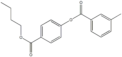 4-(butoxycarbonyl)phenyl 3-methylbenzoate Struktur