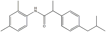 N-(2,4-dimethylphenyl)-2-(4-isobutylphenyl)propanamide Struktur