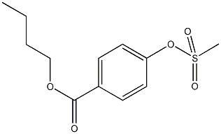 butyl 4-[(methylsulfonyl)oxy]benzoate Struktur