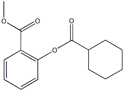 methyl 2-[(cyclohexylcarbonyl)oxy]benzoate Struktur