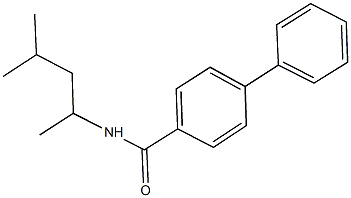 N-(1,3-dimethylbutyl)[1,1'-biphenyl]-4-carboxamide Struktur