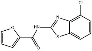 N-(4-chloro-1,3-benzothiazol-2-yl)-2-furamide Struktur