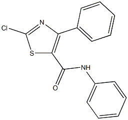 2-chloro-N,4-diphenyl-1,3-thiazole-5-carboxamide Struktur