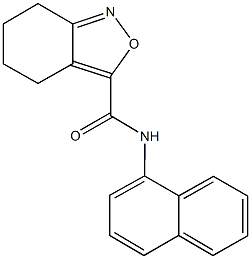 N-(1-naphthyl)-4,5,6,7-tetrahydro-2,1-benzisoxazole-3-carboxamide Struktur