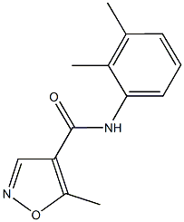 N-(2,3-dimethylphenyl)-5-methyl-4-isoxazolecarboxamide Struktur