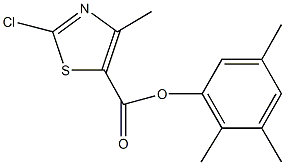 2,3,5-trimethylphenyl2-chloro-4-methyl-1,3-thiazole-5-carboxylate Struktur