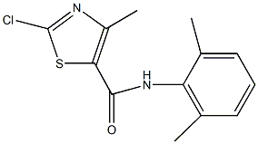 2-chloro-N-(2,6-dimethylphenyl)-4-methyl-1,3-thiazole-5-carboxamide Struktur