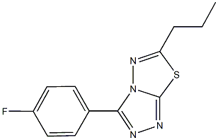 3-(4-fluorophenyl)-6-propyl[1,2,4]triazolo[3,4-b][1,3,4]thiadiazole Struktur